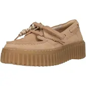 Clarks Shoes Dames Torhill Boot leren loafers beige (39), Leer, 1 tot 3 cm, Veters, Casual 26186301