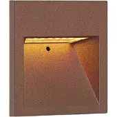 QAZQA Moderne wandlamp roestbruin vierkant incl. LED IP54 - Gem