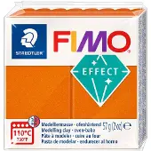 Staedtler effect ovenhardende boetseerklei standaard blokje 57 g - metallic oranje
