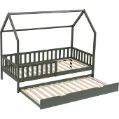 Happy Garden Kinderschuifbed 190x90cm groen MARCEAU