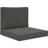 vidaXL Buitenbankkussen Polyester Antraciet 60 x 60 cm