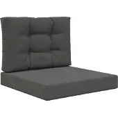 vidaXL Buitenbankkussen Polyester Antraciet 60 x 60 cm