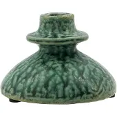 House Doctor Kulu Kandelaar 8 Cm - Kaarshouders Terracotta Green - 267050007