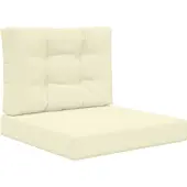 vidaXL Buitenbankkussen Polyester Crèmekleurig 60 x 60 cm