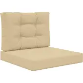 vidaXL Buitenbankkussen Polyester Beige 60 x 60 x 8 cm