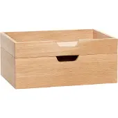 Hubsch Notitie bewaardoos Naturel (set van 2)