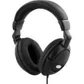 Deltaco HL-8 hoofdtelefoon/hoofdtelefoon Draadgebonden Hoofdband Muziek Zwart (Bedraad), Koptelefoon, Zwart