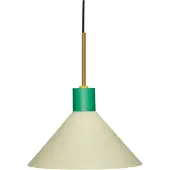 Hubsch Hanglamp metaal - bruin/groen/geel