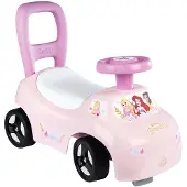 Smoby - 2 in 1 kinderautodrager - Disney Princess - Doos onder het zadel + claxon - Vanaf 10 maanden - Made in France