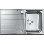 GROHE K500 Roestvrijstalen spoelbak met korfplug