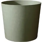 Eda Plastiques Kegelvormige bloempot Ø 40 cm - - Element - 30 L - Drainagesysteem - Binnen/buiten - Ø 39,1 x H 32 cm - Khaki