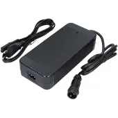 123accu Universele acculader E-Bike voor Qwic 3-Pins rond (42V, 4A, 168W, huismerk)