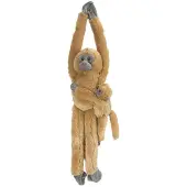 Wild republic Common Langur w/baby pluche aap knuffel knuffel cadeaus voor kinderen hangend 20 inch