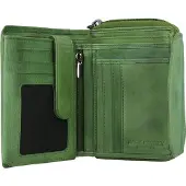 Jack kinsky Nelson Portemonnee RFID Leer 12,5 cm groente