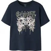 Name it Shirt 'NKMVICTOR' navy / opaal / lichtgeel / wit