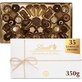 Lindt PRALINES HOCHFEIN pralines 350 gram - Premium chocolade pralines - 35 stuks - Kerstcadeau