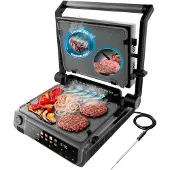 Cecotec Elektrische Grill Rock'nGrill 2000 Smash PerfectCook 2000W rvs zwart