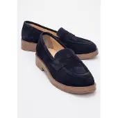 Forever & Always Bree Platform Penny Leren Loafer Dames