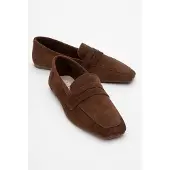Forever & Always Morne Leren Loafers Dames