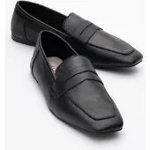 Forever & Always Morne Leren Loafers Dames