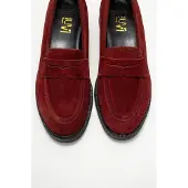 Forever & Always Bree Platform Penny Leren Loafer