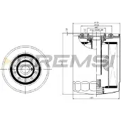 Bremsi FL0297 Oliefilter