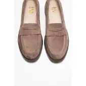 Forever & Always Bree Platform Penny Leren Loafer
