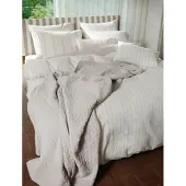 Vandyck Dekbedovertrek Pure Sand Offwhite Katoen-200 x 200 / 220 cm | 2-Persoons