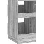 vidaXL Wasrek met opslag Grijs Sonoma 50 x 68 x 102 cm Bewerkt hout