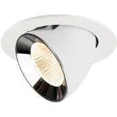 SLV Inbouwspot Numinos Gimble L wit/chroom 2700K - 40gr