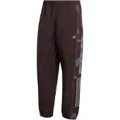 Adidas Sportbroek 'AMG' chocoladebruin / geel / stone grey / wit