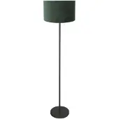 Steinhauer Zwarte vloerlamp Noor met groene kap