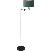 Mexlite Vloerlamp Bella 3890ZW met groene fluweelachtige lampenkap Greenwave