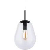 Nowodvorski Lighting Ø 22cm hanglamp Pear Small zwart met helder glas
