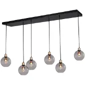 Masterlight Hanglamp Lazise 6x Ø 20cm goud