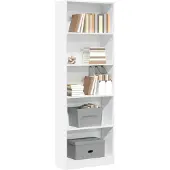 vidaXL Boekenkast Wit 60x24x176 cm Bewerkt Hout