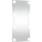 vidaXL Wandspiegel met LED's rechthoekig 30x60 cm glas