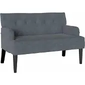 vidaXL Chesterfield Bank Donkergrijs 112 x 65,5 x 75 cm Fluweel