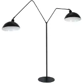 Light & Living Vloerlamp 2L 140x31x180 cm ORION mat zwart