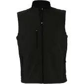 Sols Heren Rallye Soft Shell Bodywarmer Jacket (Zwart)