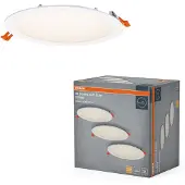 Osram Essential LED inbouwspots Slim, 225mm, 22W, wit, set van 3. Inbouwspots, 2000lm, warm wit, 3000K, IP20