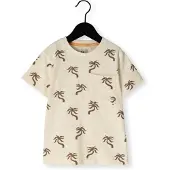 Koko Noko T-shirt ecru Jongens Stretchkatoen Ronde hals All over print - maat 98