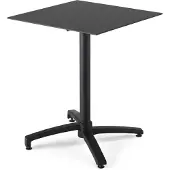 Oviala - 70 cm kantelbare terrastafel in zwart laminaat - Opéra