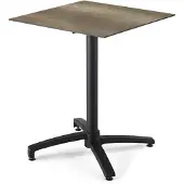 Oviala - 70 cm kantelbare terrastafel in gerookt eiken laminaat - Opéra