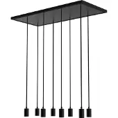 Segula Zwarte hanglamp Madox 8-lichts