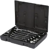 Ks Tools 503.4647 Ringsleutel met ratelset Sleutelbreedte (metrisch) 8 - 19 mm