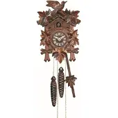 Engstler - 522_Q - Koekoeksklok - Kwarts - Notenhout - 22 cm
