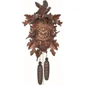 Engstler - 640 - Koekoeksklok - 1-daags kettinguurwerk - Notenhout - 43 cm