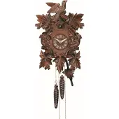 Engstler - 632_Q - Koekoeksklok - Kwarts - Notenhout - 35 cm