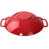 Surel KDP Gietijzeren WOK 35CM ROOD